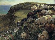 William Holman Hunt Our Englisth Coasts Spain oil painting artist